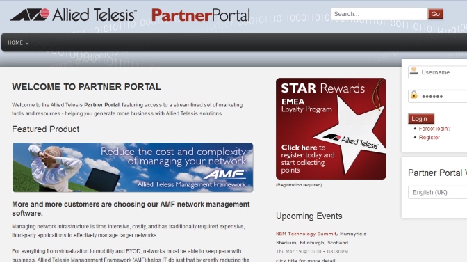 Allied Telesis Partner Portal