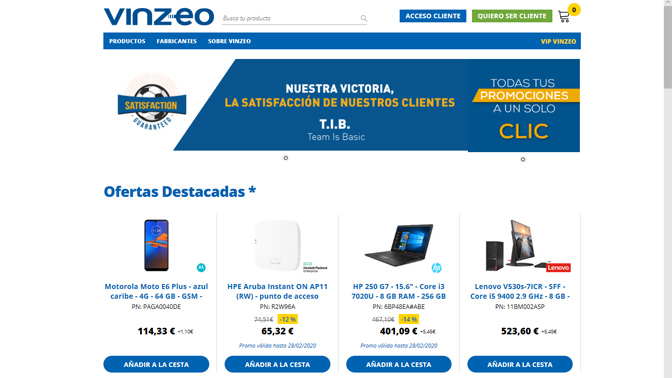 Vinzeo web