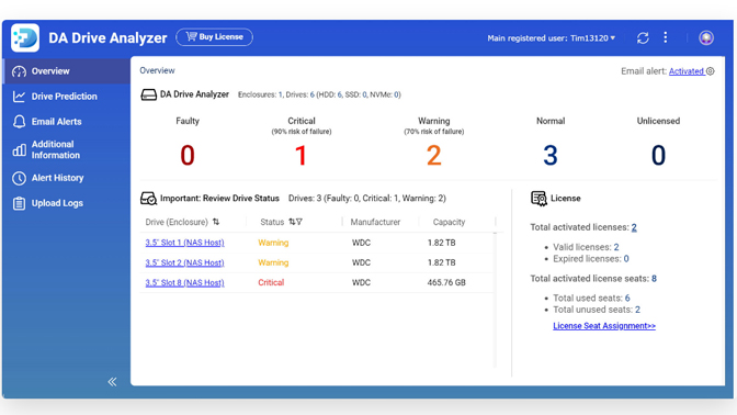 QNAP DA Drive Analyzer