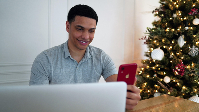 Navidad PC trabajador