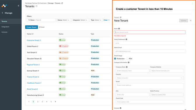 Netskope Partner Orchestrator